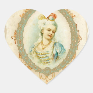 Young Marie Antoinette Portrait Stickers Tags