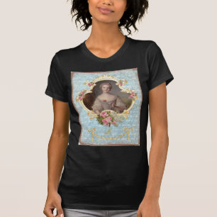 Young Marie Antoinette with Pink Roses T-Shirt