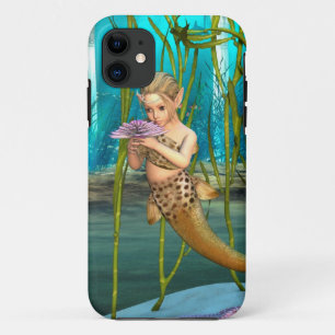 Young Mermaid Underwater Fantasy for Kids iPhone 11 Case