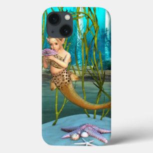 Young Mermaid Underwater Fantasy for Kids iPhone 13 Case