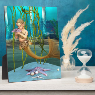 Young Mermaid Underwater Fantasy for Kids Plaque