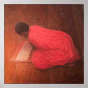 Young Monk in Class Poster