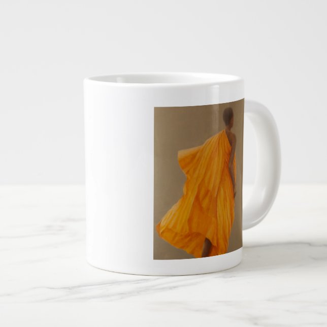 Young Monk Sri Lanka 2010 Large Coffee Mug (Front Right)