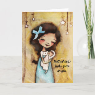 Young Mother - First Mother's Day Card