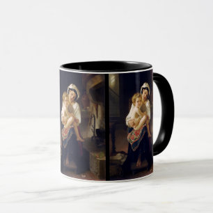 Young Mother Gazing At Her Child Mug