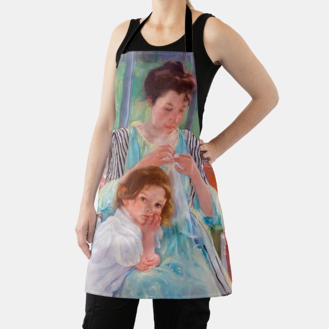 Young Mother Sewing, Mary Cassatt Apron (Insitu)