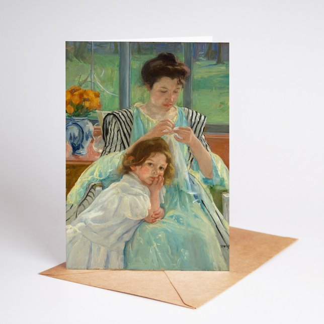 Young Mother Sewing | Mary Cassatt Card (Creator Uploaded)