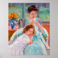 Young Mother Sewing, Mary Cassatt