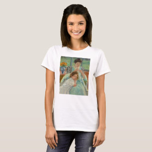 Young Mother Sewing T-Shirt