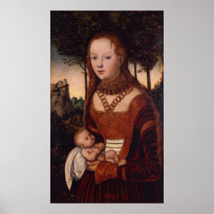 Young mother with child poster