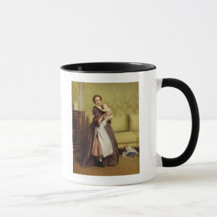Young Mother with her Children in a Salon Mug