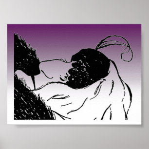 Young or Old Woman Illusion Poster