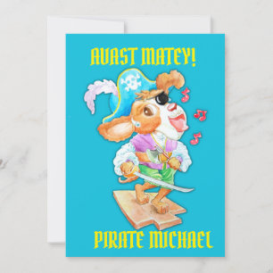 Young Pirate Boys Personalised Birthday Card 