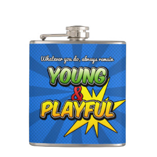 Young&Playful Inspirational Flask