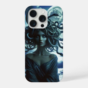 Young Pretty Medusa by the Moon & Ocean iPhone 15 Pro Case