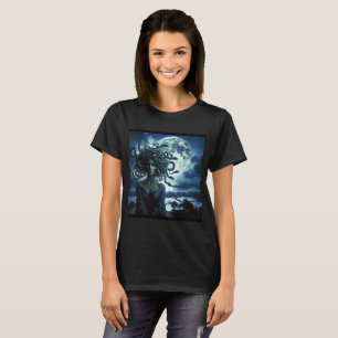 Young Pretty Medusa by the Moon & Ocean T-Shirt