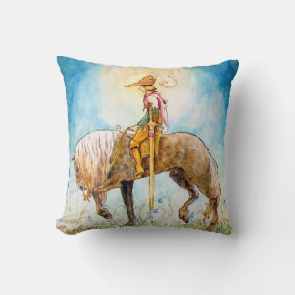 Young Prince on a Horse Cushion