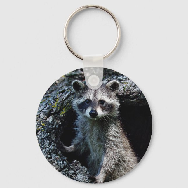 Young Racoon Key Ring (Front)