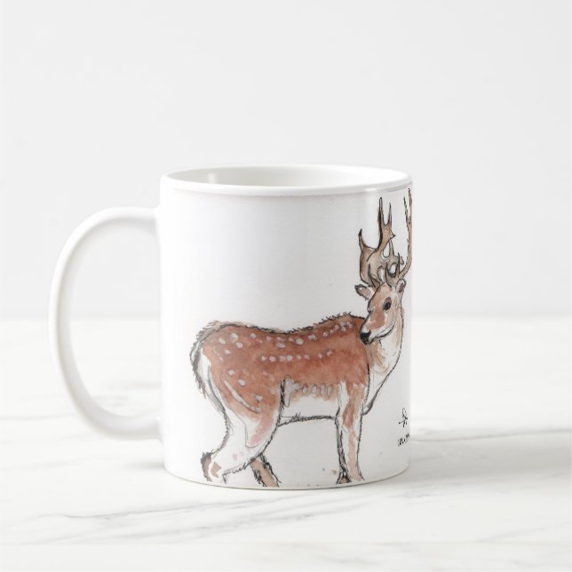 Young Reindeer Coffee Mug (Left)