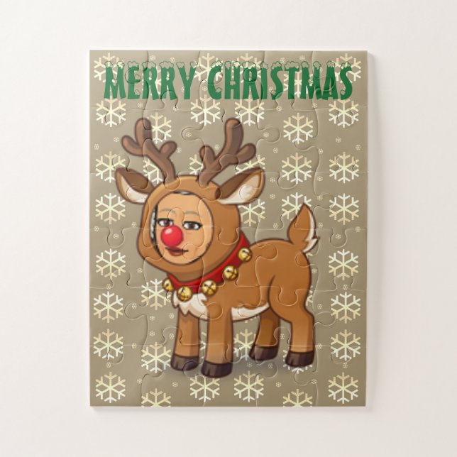 Young Reindeer Jigsaw Puzzle (Vertical)