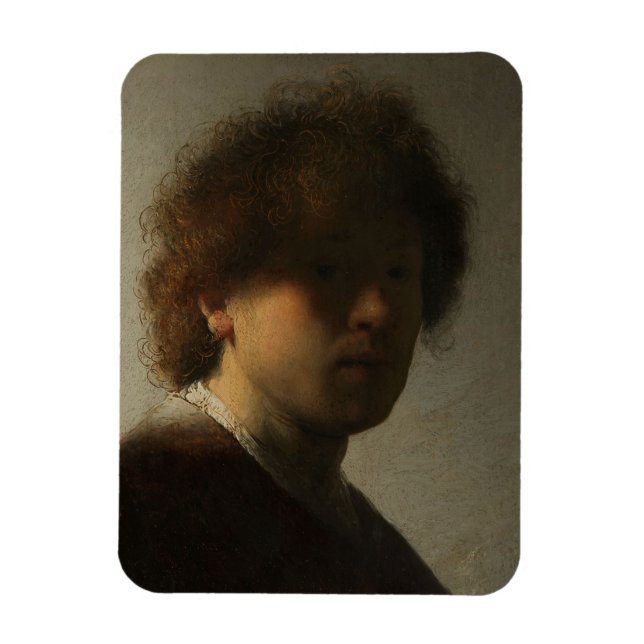 Young Rembrandt Self-portrait Magnet (Vertical)