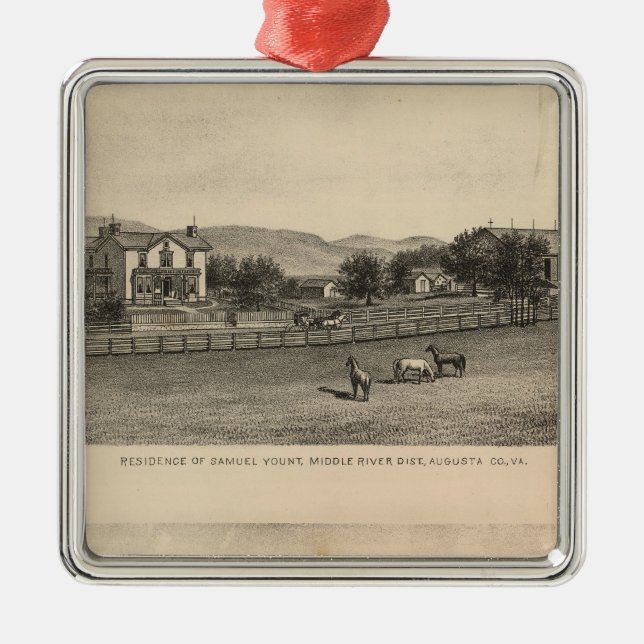 Young residences metal tree decoration (Front)