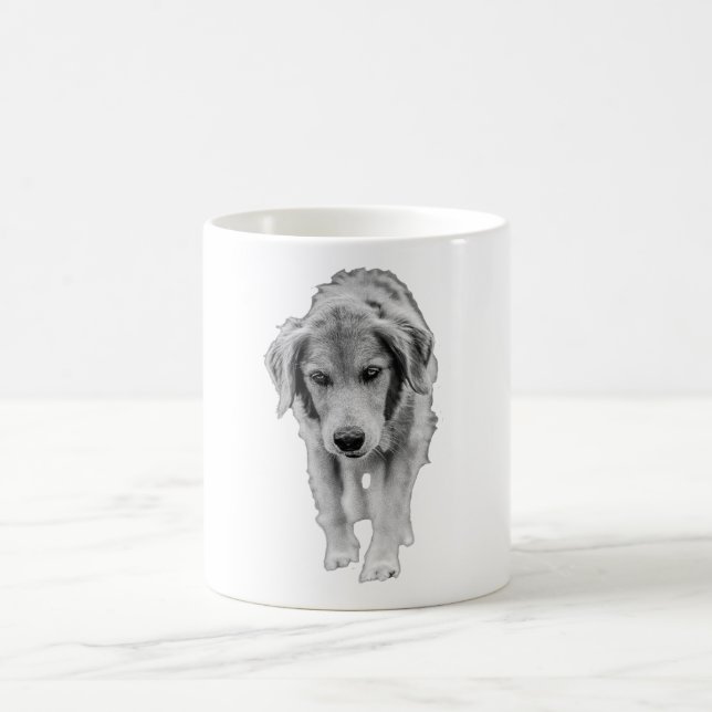 Young Retriever, Coming Closer Coffee Mug (Center)