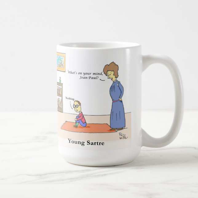 Young Sartre Coffee Mug (Right)