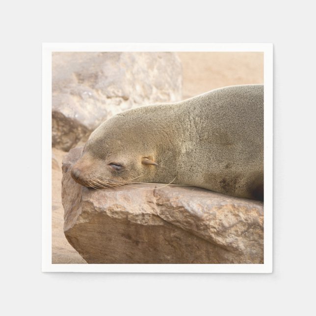 Young sea lion napkin (Front)