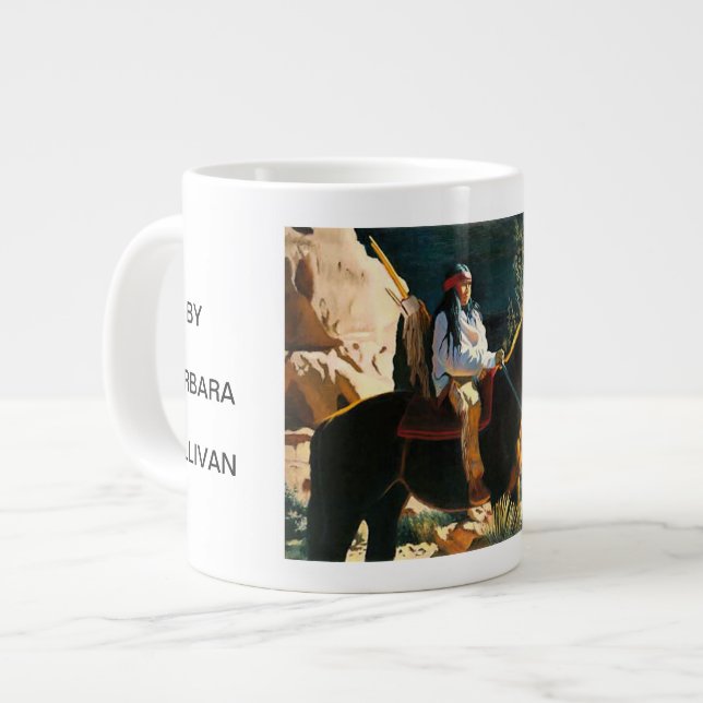 YOUNG SENTRY BY BARBARA SULLIVAN LARGE COFFEE MUG (Front Left)