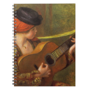 Young Spanish Woman with a Guitar by Pierre Renoir Notebook