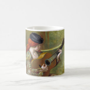 Young Spanish woman with a Guitar by Renoir Coffee Mug