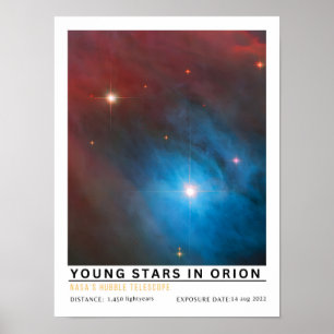 Young Stars in Orion Space Education Poster