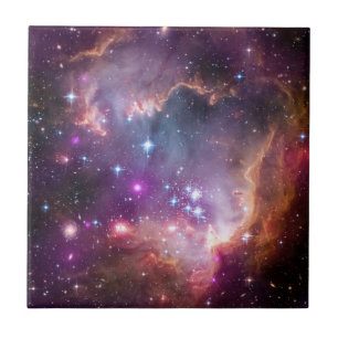 Young Stars In The Small Magellanic Cloud. Ceramic Tile