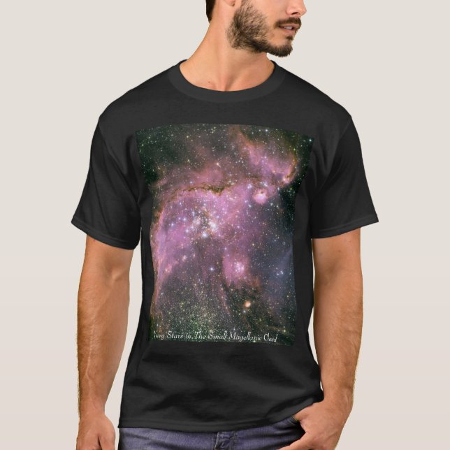 Young Stars in The Small Magellanic Cloud T-Shirt (Front)