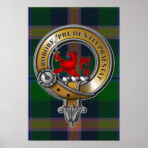 Young Tartan & Badge Poster