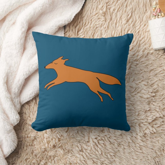 Young Teen fox Cushion (Blanket)