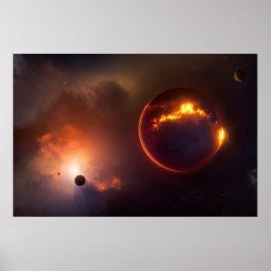 Young Universe Space Art Poster