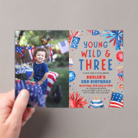 Young Wild and Three 4th July 3rd Birthday Party