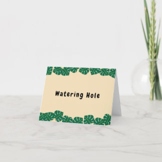 Young, Wild and Three Birthday Food Signs Thank You Card