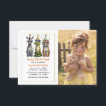 Young Wild and Three Birthday Party Photo Invitation<br><div class="desc">Celebrate your little one’s big day with this fun and playful "Young Wild and Three" birthday invitation! Featuring adorable party animals in sunglasses and hats, festive confetti details, and space for your child’s photo, this design is perfect for a 3rd birthday party full of joy and laughter. Personalise with your...</div>