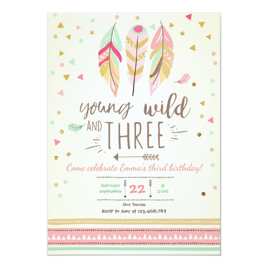 Young wild and three invite Girl Pink Gold 3rd