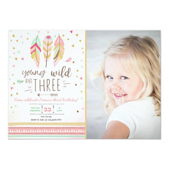 Young wild and three invite Girl Pink Gold 3rd