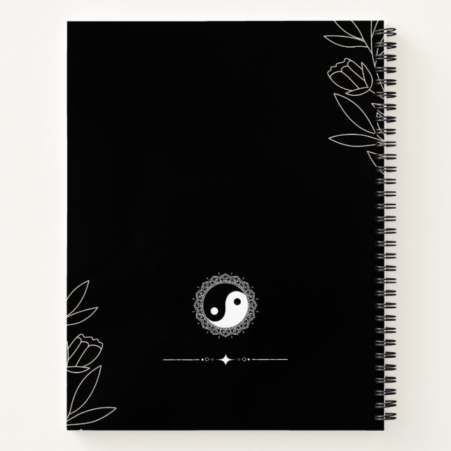 Young, Wild, & Free Yin-Yang Notebook (Back)
