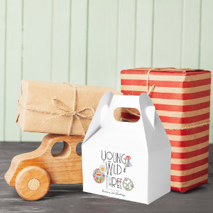 Young, Wild & Three Birthday Favour Box Boho