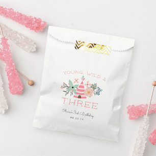Young, Wild & Three Birthday Party Favour Bag