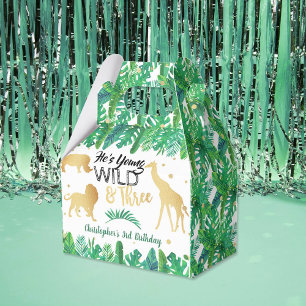 Young Wild & Three Boys Third Birthday Favour Box