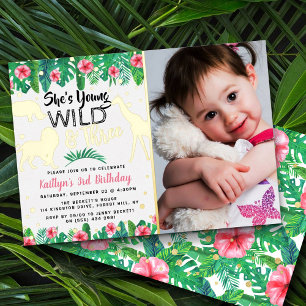 Young Wild & Three Jungle Girls 3rd Birthday Photo