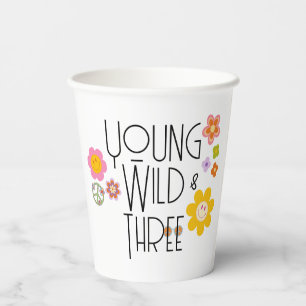 Young, Wild & Three   Kid Birthday Cup   Smile