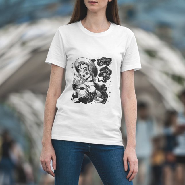 Young Witch And Rabbit T-Shirt (Creator Uploaded)